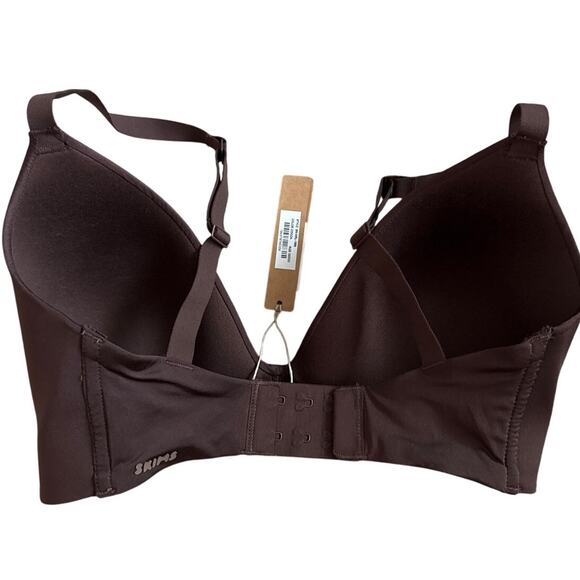 SKIMS Wireless Form T-Shirt Demi Bra in Cocoa Size 32DDD - Picture 6 of 9